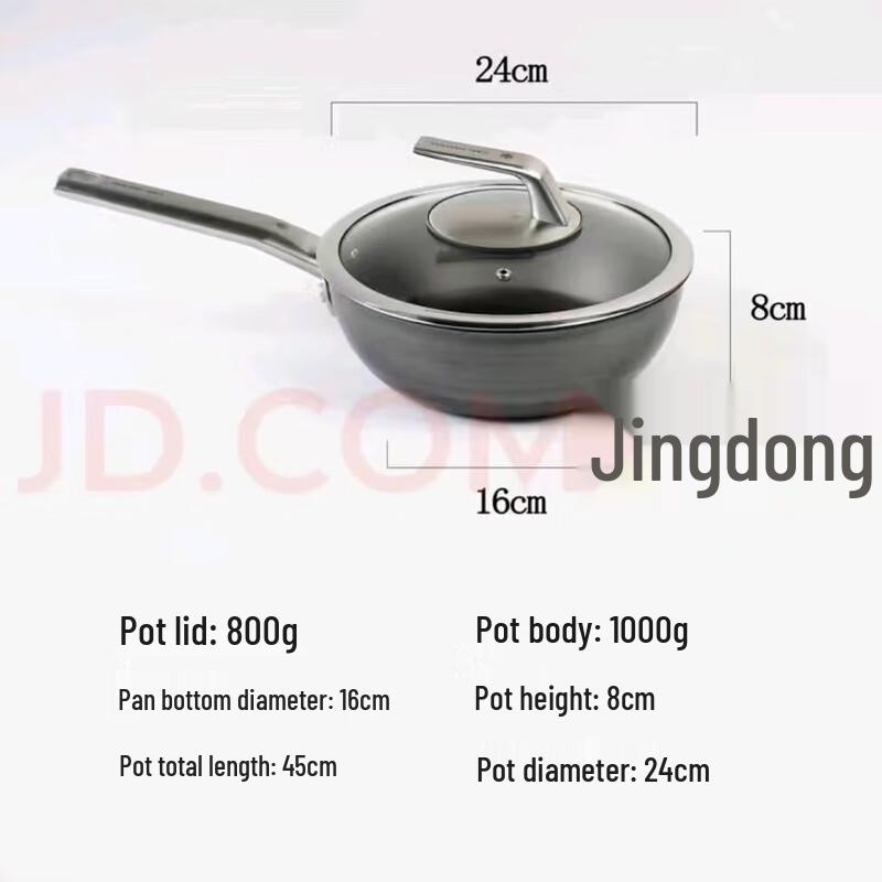 Титановый вок San Tou Ying 24 см