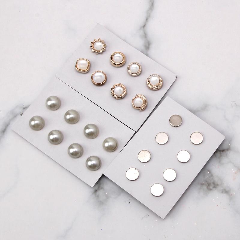 Hijab Brooch Magnet Clips No Hole Pins For Muslim Scarf Shawls for Head Wraps Headscarf Luxury Accessory for Women Ladie