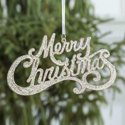 Door Hanging GLITTER SIGN Decoration MERRY CHRISTMAS Decor Bunting UK Xmas Home