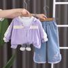 Kids Casual Long-Sleeve Set, Comfortable Daily Wear Outfits