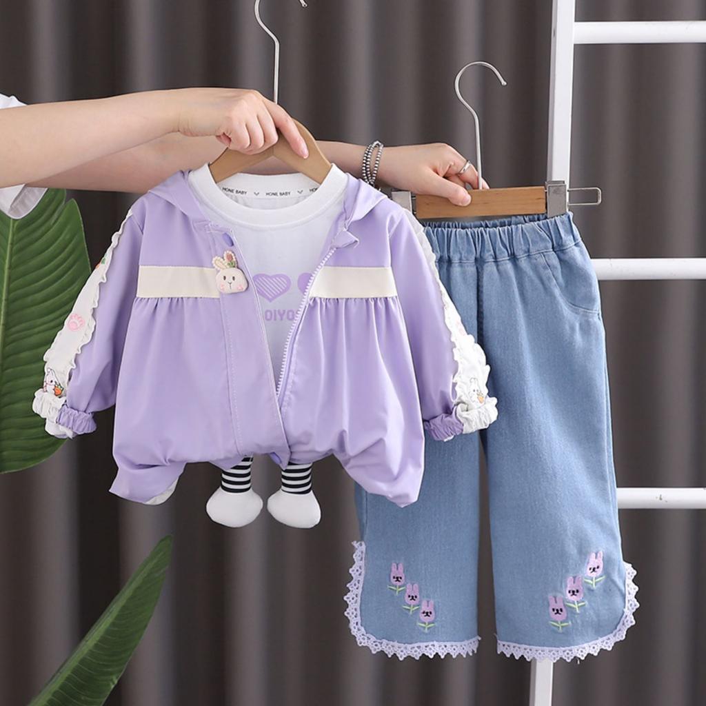 Kids Casual Long-Sleeve Set, Comfortable Daily Wear Outfits