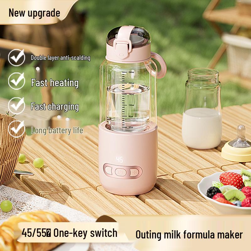 Bao Di Ni Portable Wireless Baby Formula Kettle - Constant Temperature Water & Mixing Cup