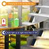 2~8PCS Solar Deck Lights Fence Lights Outdoor Step Lights Waterproof Solar Lamps for Railing Stairs Fence Yard Patio and Pathway