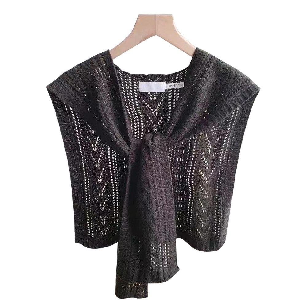 Strickschal im koreanischen Stil Strickstruktur Falscher Kragen Halsumhang Kleid Hemd Accessoire