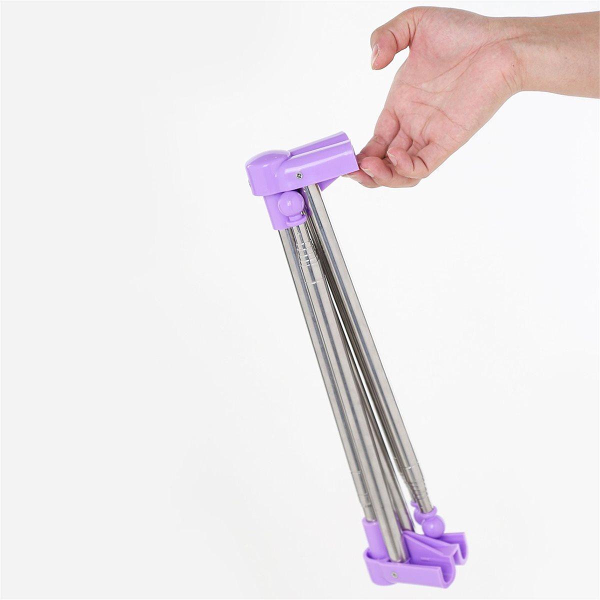 

Foldable Clothes Drying Rack Clothes Dryer Space Saver Floor Standing Clothes Drying Rack for Balcony Bedroom B China Mainland