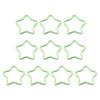 10Pcs Multicolor Pentagram Star Carabiner Buckle Aluminum Alloy Carabiner Hook Clips DIY Accessories for Keychain Buckle for Camping Hiking