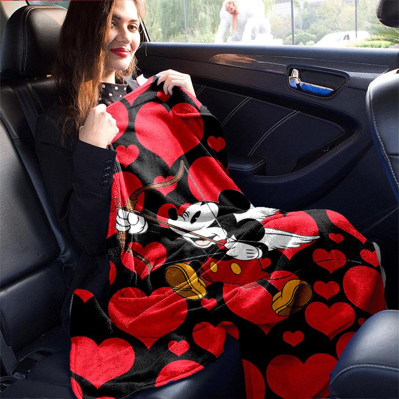 1pc Mickey Printing Blanket - Soft, All-Season Throw for Living Room, Bedroom,Personalized Gift with Adorable Cartoon Design