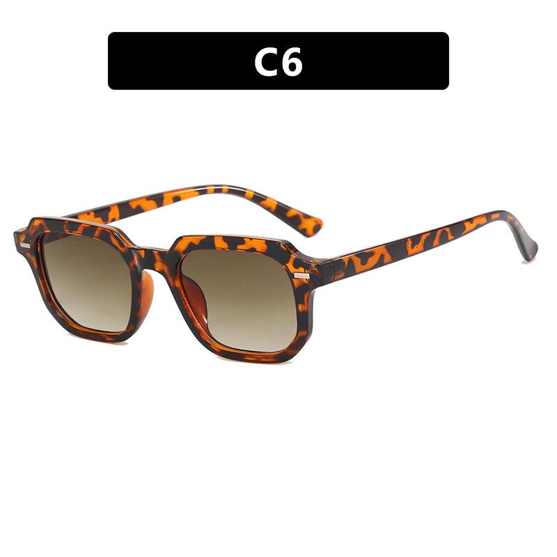 Vintage Square Sunglasses Woman Fashion Retro Sun Glasses Female Blue Mirror Eyewear Brand Designer Gradient