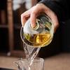 BRGold Plating Crystal Glass Tea Bowl Tea Cup HomeHandmade Crystal Glass Teacup Teabowl Thickened Kung Fu Tea Set Ceremony GiftEY