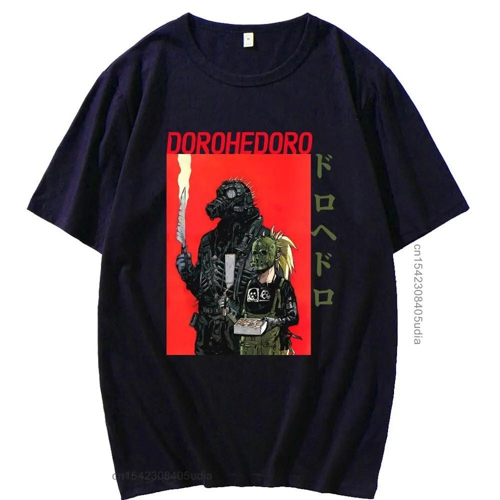 Japanese Anime Dorohedoro Pattern Short Sleeve Spring Summer Men/Women Pure Cotton Fashion T-Shirt Male Casual Loose Tshirt