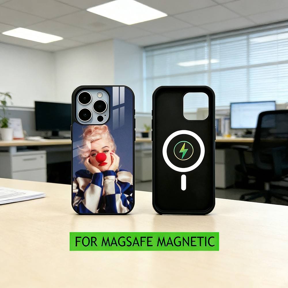 K-Katy Perry Singer Phone Case For iPhone17,16,15,14,13,12,11 Plus,Pro Magnetic with Magsafe Wireless Charging