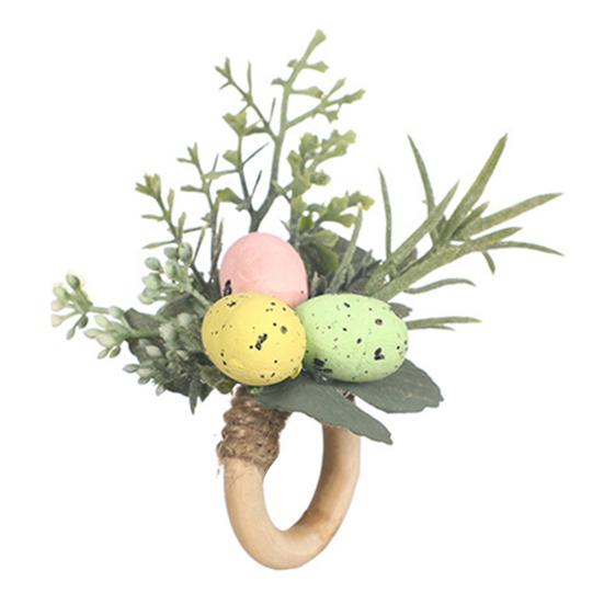 Easter Bunny Napkin Ring Spring Themed Napkin Holder Rabbit Ear Napkin Buckle Table Decorations for Dinner Party Banquet Events