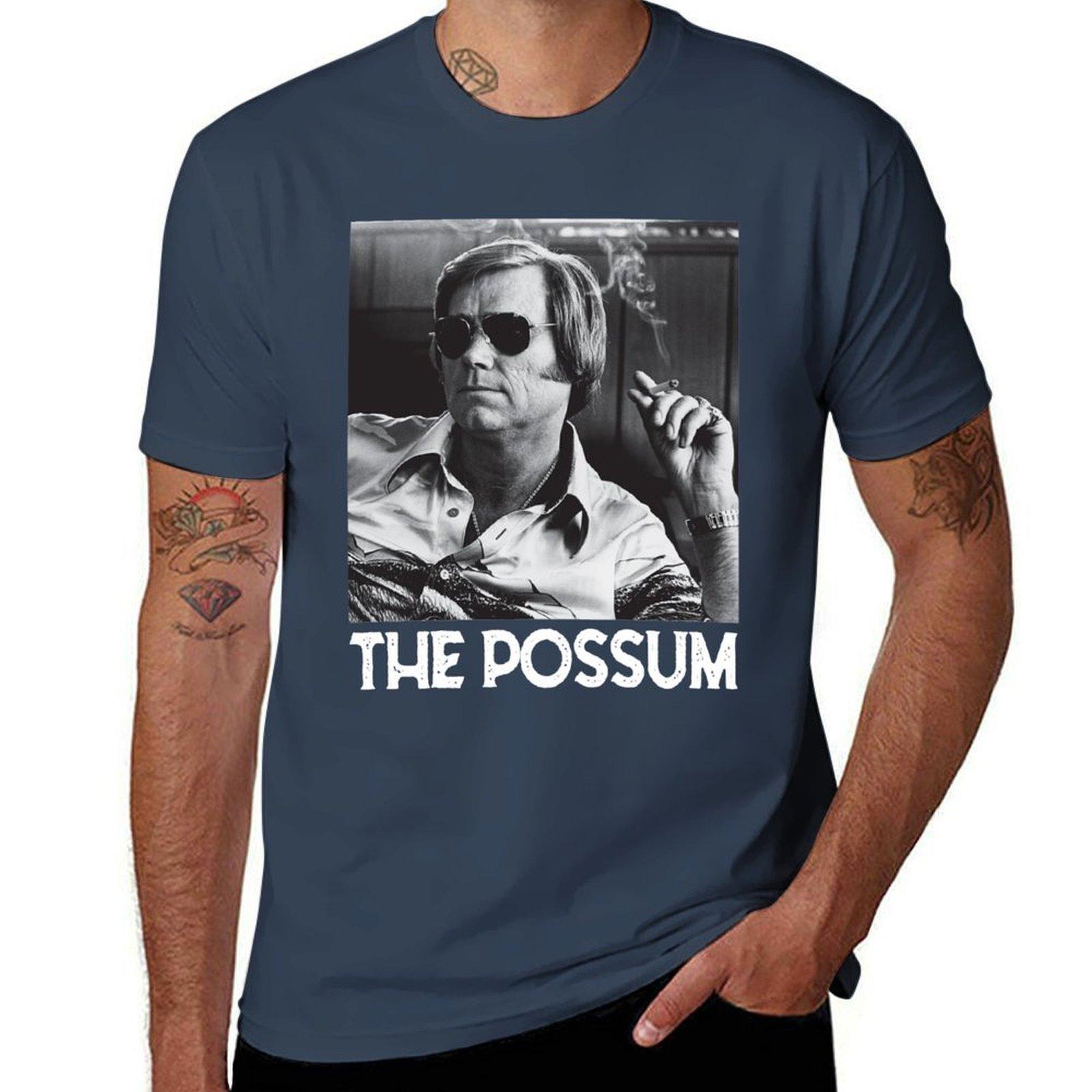 The Possum George Jones Tshirt Comfortable Basic Crew Neck Tee S