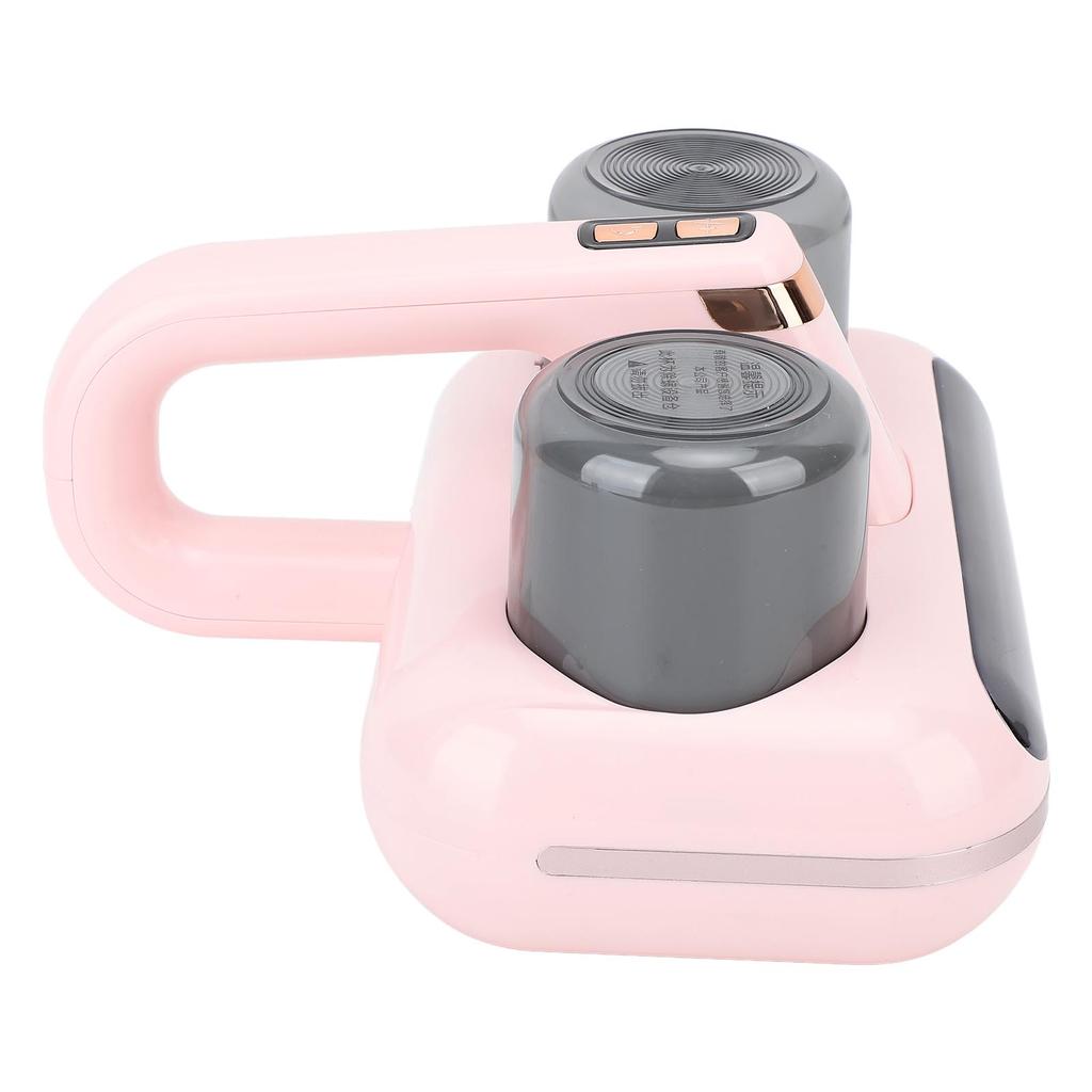 Bed Vacuum Cleaner Double Dust Cup Cordless Ultrasound 80000 Times/Min UV Mattress Cleaner for Sofa