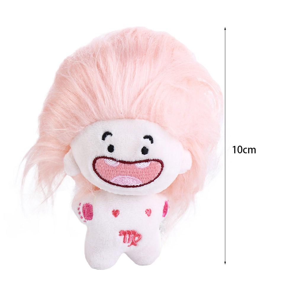 Funny Diy Hairstyle Baby Toothless Cotton Plush Doll Toothless Dolls Keyring 12 Constellations