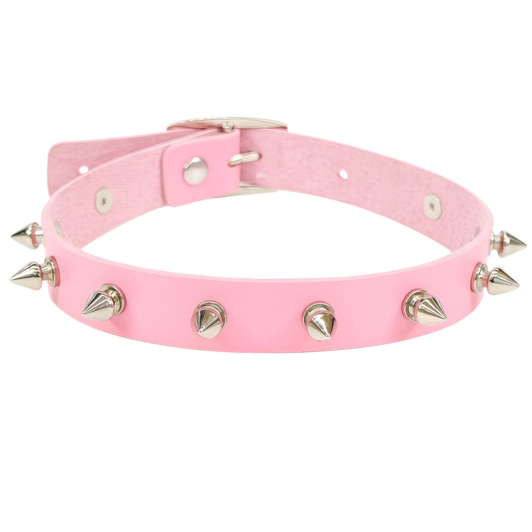 Панк Кожаный Чокер с Шипами и Заклепками - Харадзюку Готика Рок Косплей Ожерелье