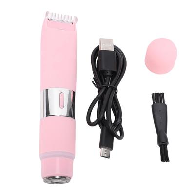 Tondeuse électrique 2 en 1 pour le corps pour femmes IPX7 étanche Tondeuse pour poils du corps pour zone du bikini jambes