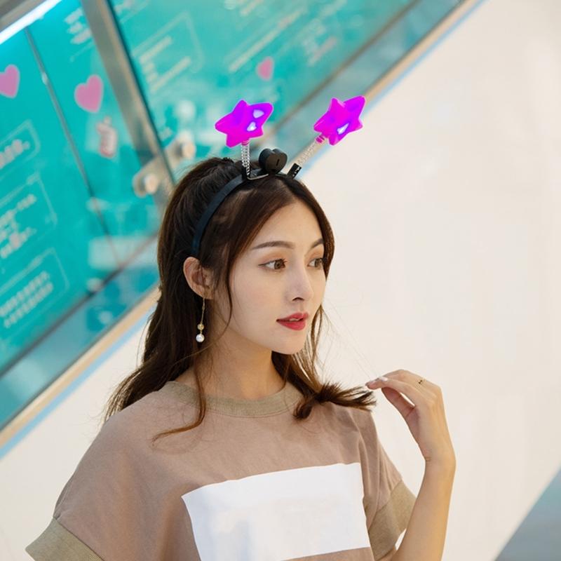 Bouncing Star Shape Headband Carnival Performances Hair Hoop for Adult Unisex