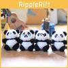 Adorable Llavero de Panda de Peluche Juguete Relleno de Felpa Corta Súper Suave Colgante para Bolso