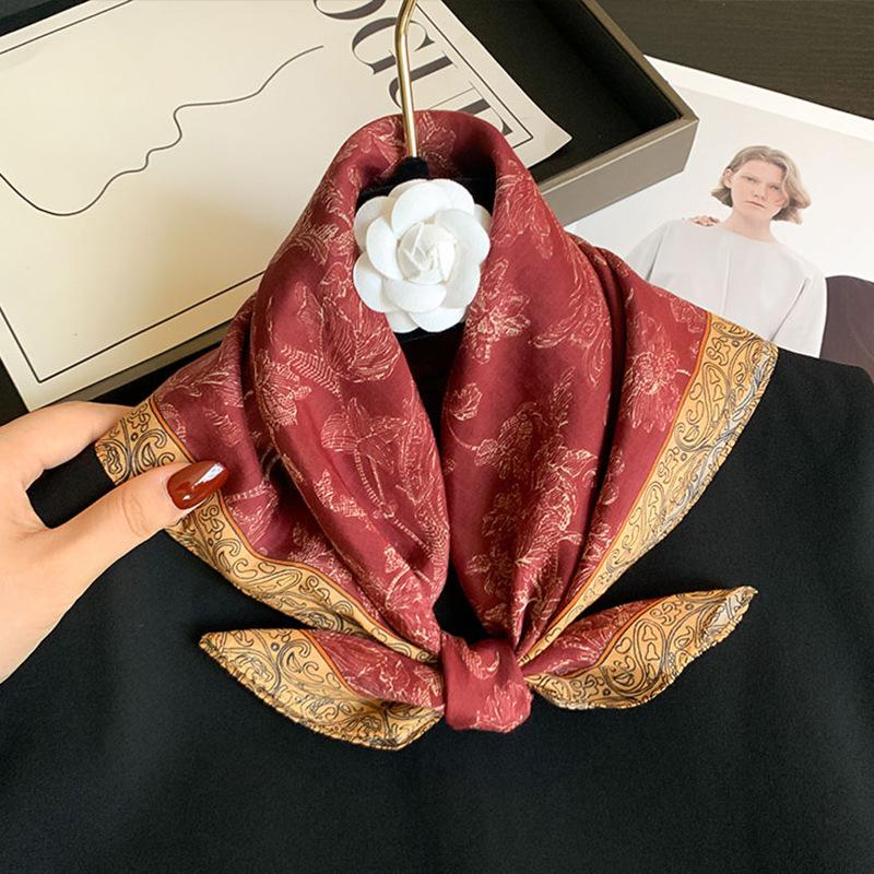 70% Cotton 30% Silk Scarf Women Summer Hijab Bandana Foulard Female Headbanda Red Pashmina Scarves Echarpe Shawl Wrap Pashmina