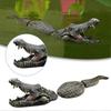 Artificial Fake Crocodile Alligator Head Floating Decoy Resin Garden Decor