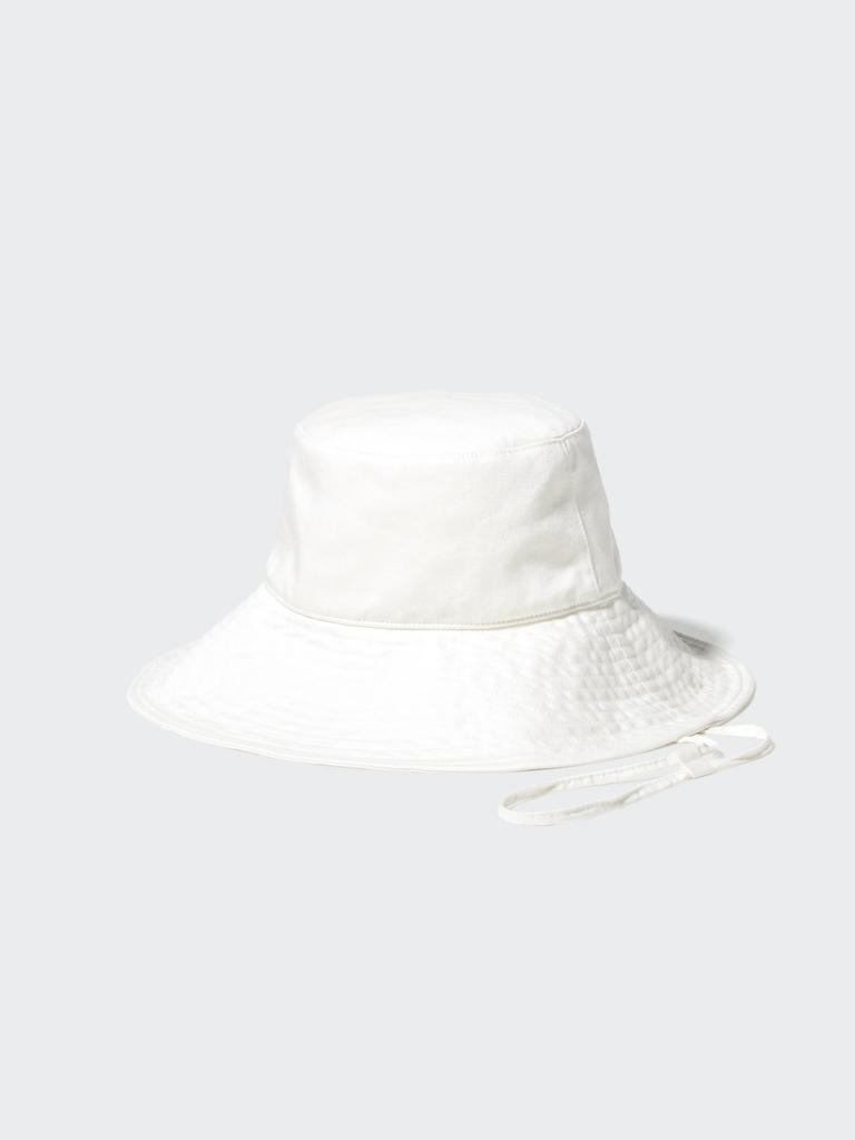 Uniqlo Japan Uv Cut Cotton Linen Wide Brim Hat