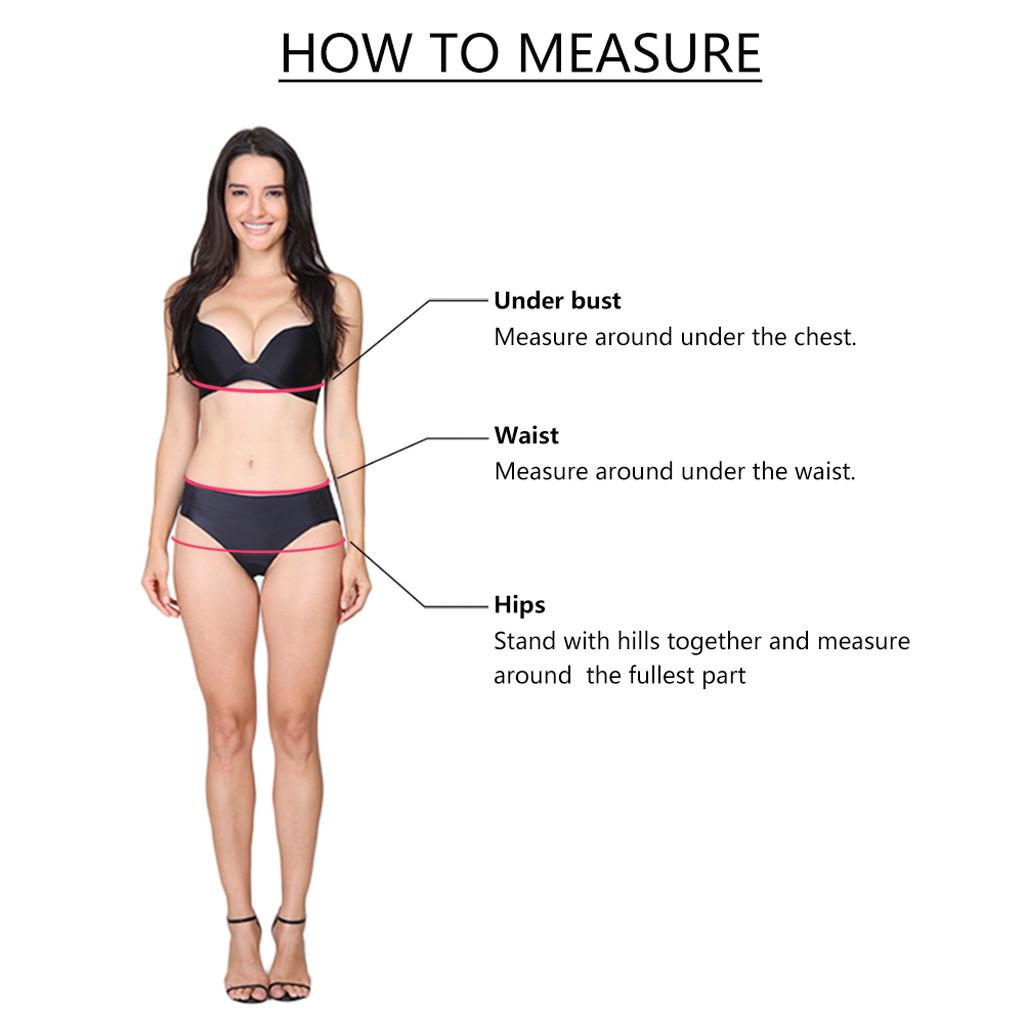 Women Sexy Soild Print Bikini Set Push Up Bathing Swimwear High Waist Swimsuit