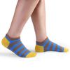 Men's Socks High Quality 5 Pairs Large Size Spring Summer Sports Breathable Fitted Striped Patchwork Ankle Boat Socks Gifts for Men Meias
