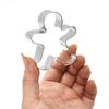 2Pcs Gingerbread Cookie Cutter Stainless Steel Biscuit Cutter Mold Christmas Cake Fondant Pastry Mould Xmas Kitchen Baking Tools