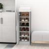 VidaXL Shoe Cabinet Sonoma Grey 32x35x92 Cm Engineered Wood 816018
