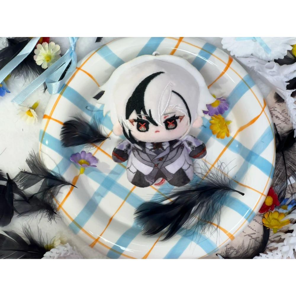 10cm En Stock Genshin Impact Poupée Peluche Coton Harbingers de Fatui Dottore Columbina Capitano Vagabond Pendentif Marionnette à Main Jouet Cadeau