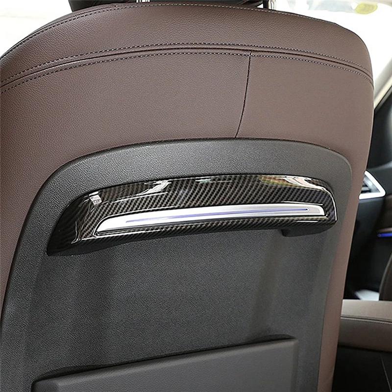 Car Seat Back Frame Decoration Cover Trim For BMW 3 Series G20 G28 - Interior Replacement Spare Parts ABS Carbon Fiber Carbon Fiber Pattern
