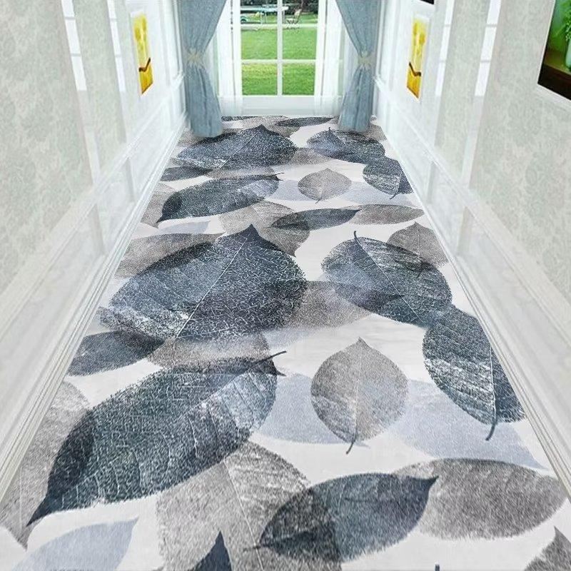 Modern Fashion Household Long Corridor Carpet Runner Home Decoration Hotel Hallway Rug Washable Villa Stairway Mats Customizable