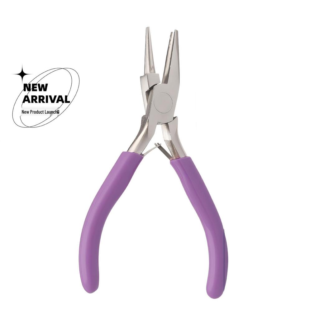 Precision Needle-Nose Pliers for Jewelry Making - 4.5" Tool for Bending Gold, Silver, Copper, Iron Wire with 9 Needle Tips