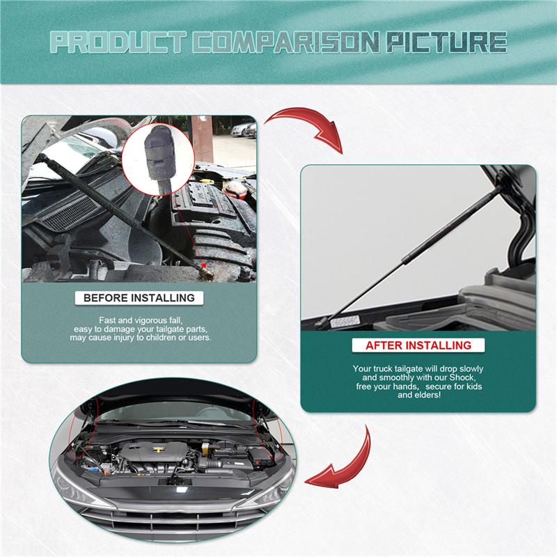 2pcs Front Bonnet Hood Gas Struts 811613Z000  811713Z000 For Hyundai I40 CW VF Sonata 11-19