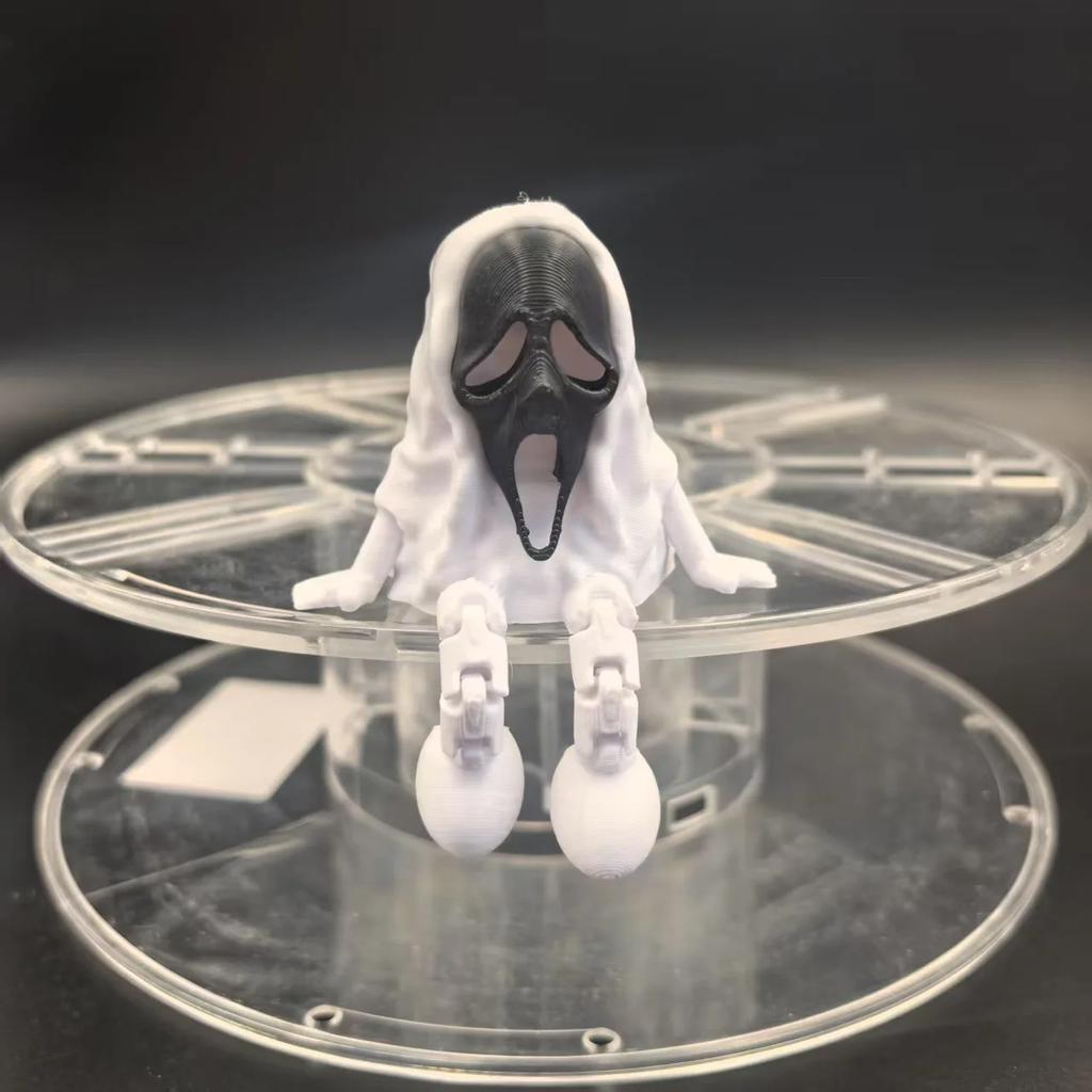 Fashion Halloween Miniatures Ornament 3D Printed Ghost Figurines Fidget Toys Room Desktop Decorations Halloween Gifts To Friends