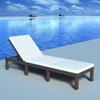 Day and Night - Day and Night Lounger with Brown Synthetic Rattan Cushion
