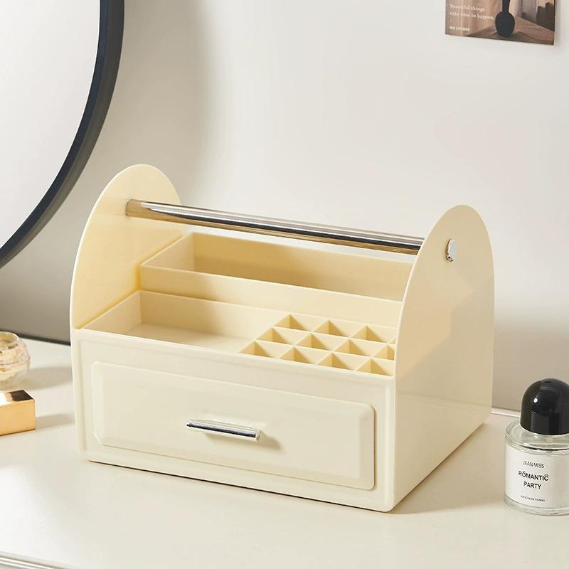 Scatola Organizer per Cosmetici Cassetto da Scrivania Scaffale a Strati Organizer per Trucco Tavolo Lussuoso Scomparto per Rossetto Profumo Scaffale portaoggetti