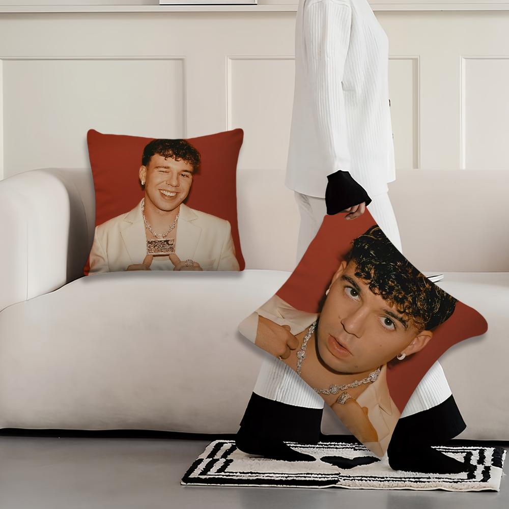 Rapper Q-Quevedo Cushion Cover Living Room Accent Couch Back Support Square Lounge Restful Nap Companion Pillow Case