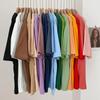 Sommer Einfarbig Reine Baumwolle T-Shirts Damen Harajuku Übergroß Kurzarm Y2k Tops Unisex Koreanische Streetwear Lässig Basic T-Shirt Weiblich Gute Qualität