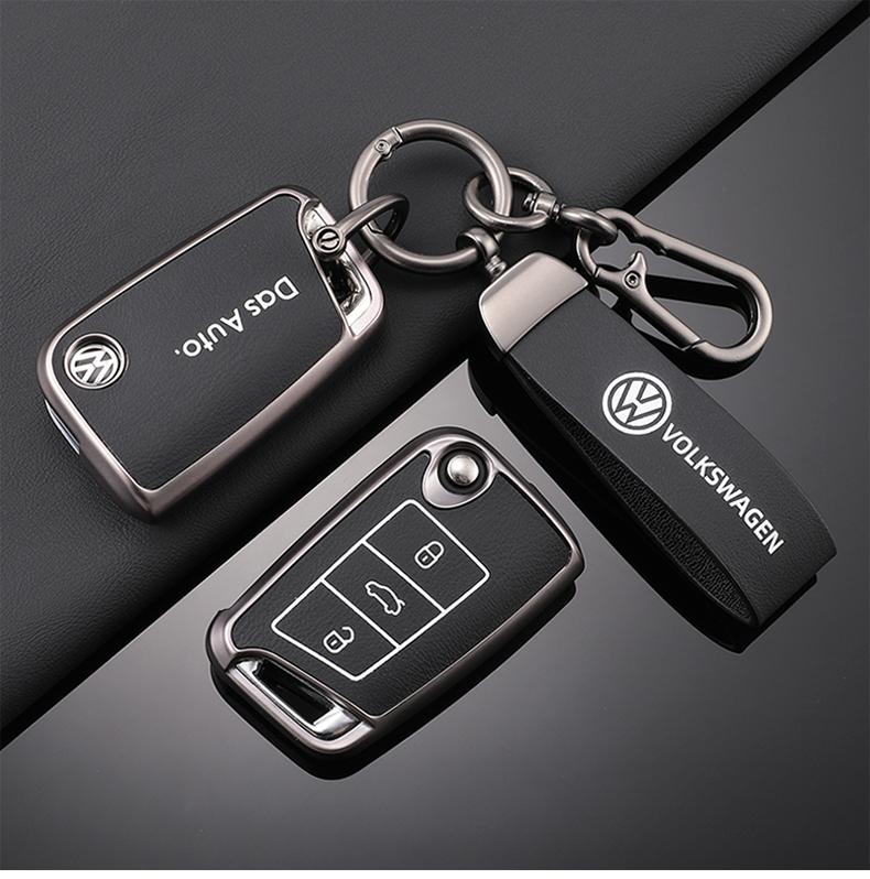 TPU Leather Car Remote Key Case Fob Cover Holder Shell For Volkswagen VW Polo Golf 7 MK7 Tiguan Passat Jetta E-golf AccessoriesBR2