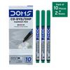 Doms Non Toxic CD DVD OHP Marker Pens Green Pack Of 1 20pcs For Office School Multi Surface Writing Labelling Smooth Ink