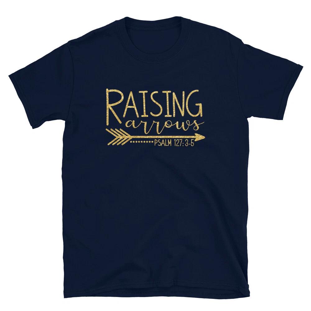 Bible and Faith Based Unisex T-Shirt, Raising Arrows Christian Tee Clothing XL