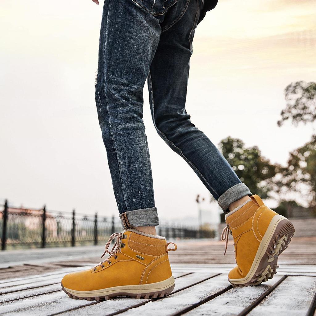 Putu Snow Cold Outdoor Hiking Velikost Žluté Vysoké Vodotěsné, Protiskluzové, Fleecem podšité Boty, Unisex, Odolné proti oděru, Tlumící nárazy, Počasí,