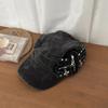 Berretto in Denim Y2k con Borchie Berretto Newsboy Spice Girls Cappellino da Baseball Retro alla Moda Outdoor