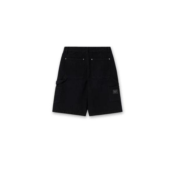 [wooyoungmi] Navy Dying Double Knee Denim Shorts W261PT43978N