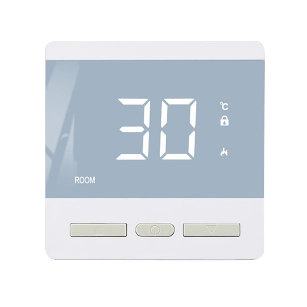 

Temperature Control Thermostat for Electric Floor Heating with 25A Capacity and Smart Interface Designed for Steam Room Use білий