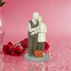 Romantics Loving Elderly Couple Figurine Resins Anniversary Statue Valentines Day Figures Gift for Parent Grandparents