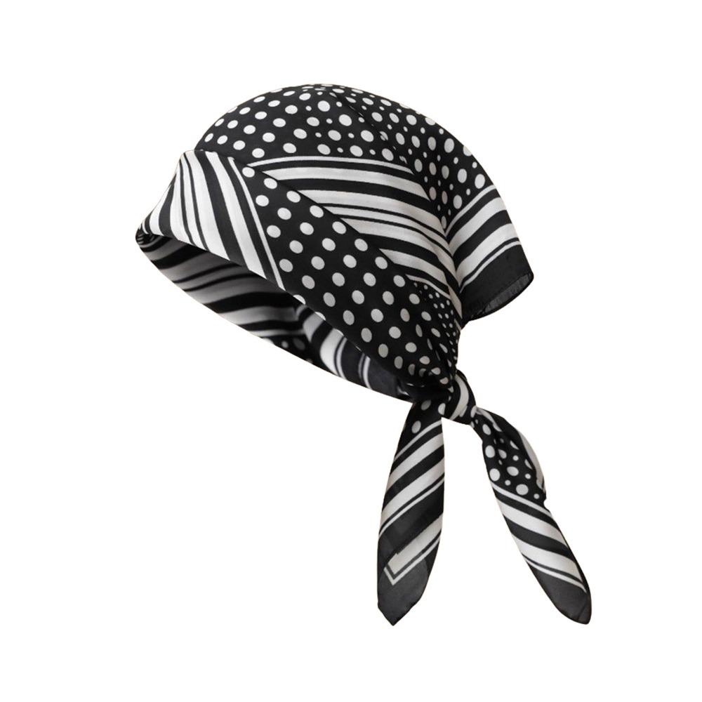 Trendy 70*70cm Hair Scarf Floral Bohemia Style Hairbands Soft Square Neckerchief Hands Bag Accessory