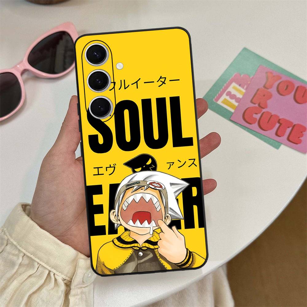 

Anime Soul E-Eater Phone Case For Samsung S 24 fe 25 Ultra plus 20 lite 21 30 22 23 24 22 Ultra 5G Fundas Samsung S30 Ultra 5G